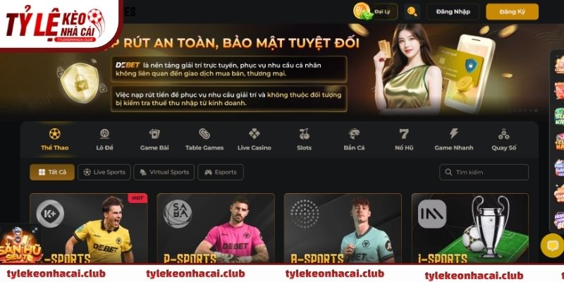 Debet là nhà cái uy tín và được nhiều người chơi trực tuyến biết đến